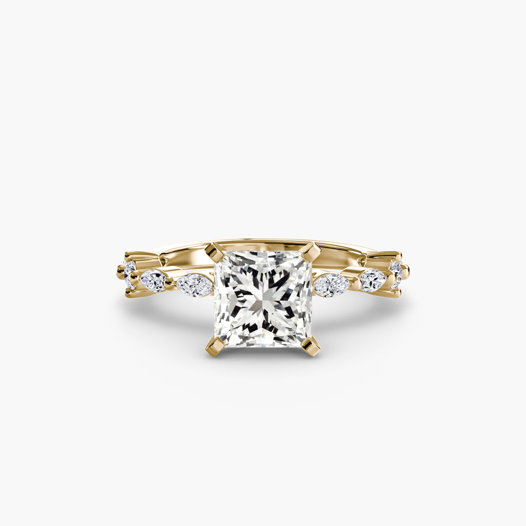 Solitaire with Eternity Pavé