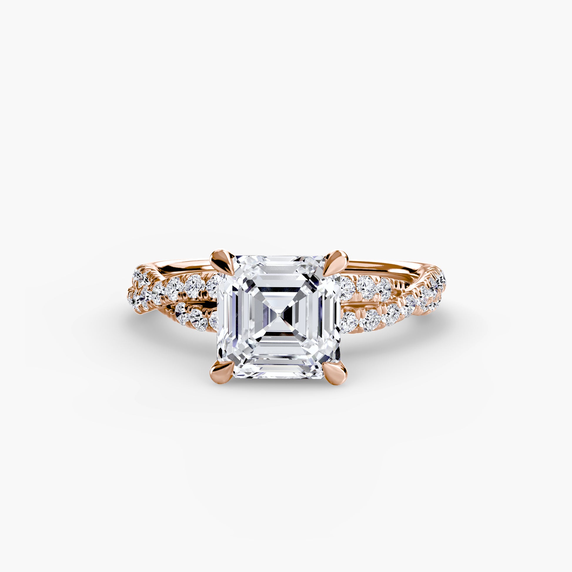 The Twisted Pavé Solitaire