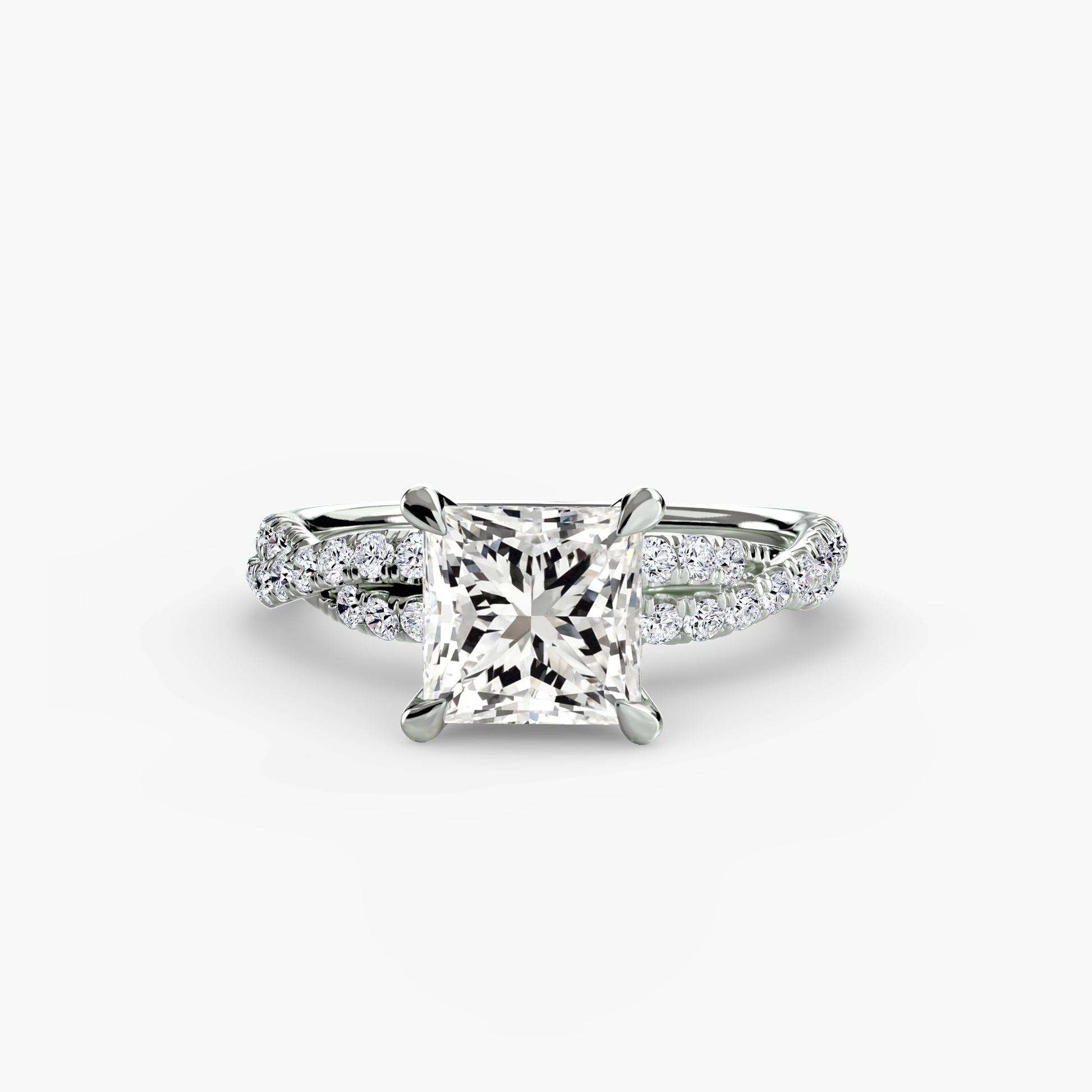 The Twisted Pavé Solitaire